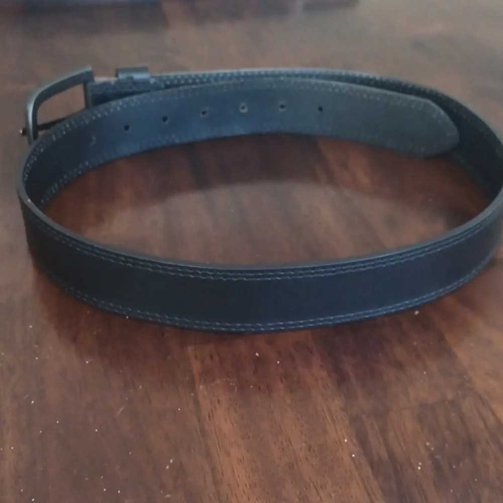 Dickies Black Buckle Black Leather Size 32